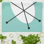 Dazzle Blue Text Küchentuch (Gefaltet)