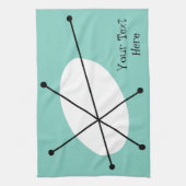 Dazzle Blue Text Küchentuch (Vertikal)