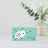 Dazzle Blue Visitenkarte (Stehend Vorderseite)