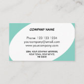 Dazzle Blue Visitenkarte (Rückseite)