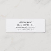 Dazzle Blue Visitenkarte - schwach weiß (Rückseite)