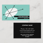 Dazzle Blue Visitenkarte schwarz (Vorne/Hinten)