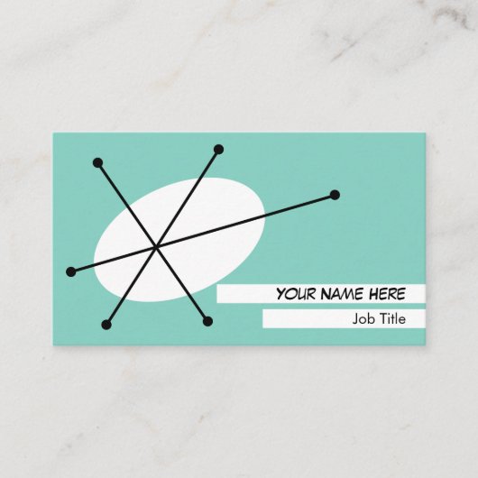 Dazzle Blue Visitenkarte - weiß zurück (Vorderseite)