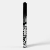 Dazzle der Zebra Monogramm Case-Mate iPhone Hülle (Rückseite / Rechts)