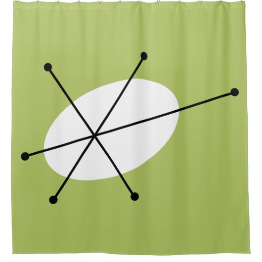 Dazzle Green Duschvorhang (Vorderseite)