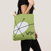 Dazzle Green Monogramm über die gesamte Tasche (Von Nahem)