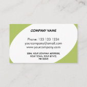 Dazzle Green Visitenkarte (Rückseite)