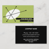 Dazzle Green Visitenkarte schwarz (Vorne/Hinten)