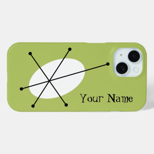 Dazzle Green "Your Name" iPhone-Fall Case-Mate iPhone Hülle (Rückseite (Horizontal))