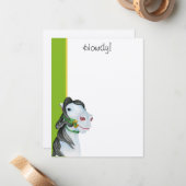 Dazzle Howdy Flat Mitteilungskarten (Vorderseite/Rückseite Beispiel)