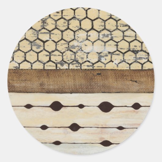 Dazzle II Runder Aufkleber (Vorderseite)