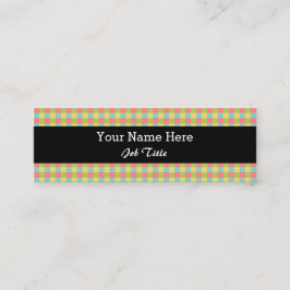 Dazzle Karo Mini Visitenkarte