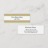 Dazzle Karo Mini Visitenkarte (Vorne/Hinten)