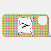 Dazzle Karo 'Monogram' iPad Mini Gehäuse vertikal Case-Mate iPhone Hülle (Rückseite (Horizontal))