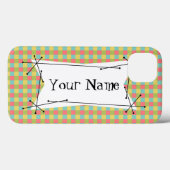 Dazzle Karo "Name" iPad Mini Groß-Groß-Gehäuse Case-Mate iPhone Hülle (Rückseite (Horizontal))