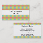 Dazzle Karo Visitenkarte weiß (Vorne/Hinten)