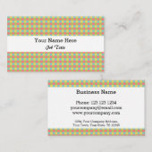 Dazzle Karo Visitenkarte weiß (Vorne/Hinten)