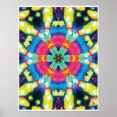 Dazzle Kinetic Collage Kaleidoscope Poster (Vorne)