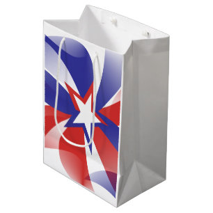 Dazzle Me Patriotic-Geschenktasche Mittlere Geschenktüte