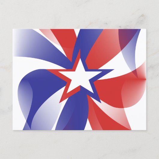 Dazzle Me Patriotic Postcard Postkarte (Vorderseite)