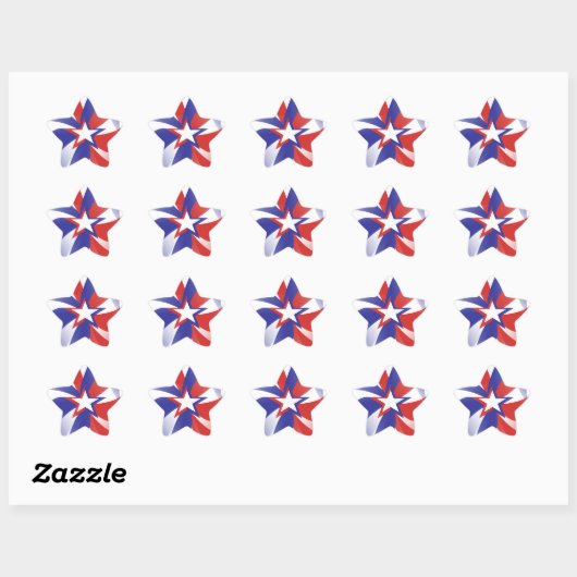 Dazzle Me Patriotic Red White and Blue Aufkleber (Blatt)