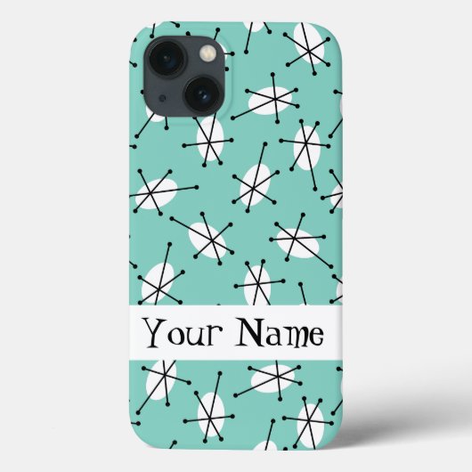 Dazzle Multi Blue "Name" iPad Fall Case-Mate iPhone Hülle (Rückseite)