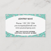 Dazzle Multi Blue Visitenkarte Oval (Rückseite)