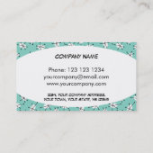 Dazzle Multi Blue Visitenkarte Oval (Rückseite)