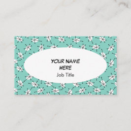 Dazzle Multi Blue Visitenkarte Oval