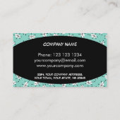 Dazzle Multi Blue Visitenkarte schwarz (Rückseite)
