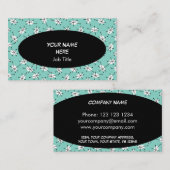 Dazzle Multi Blue Visitenkarte schwarz (Vorne/Hinten)