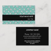 Dazzle Multi Blue Visitenkarte schwarzer Streifen (Vorne/Hinten)