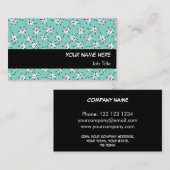 Dazzle Multi Blue Visitenkarte schwarzer Streifen (Vorne/Hinten)