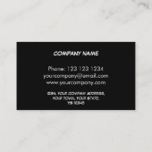 Dazzle Multi Blue Visitenkarte schwarzer Streifen (Rückseite)