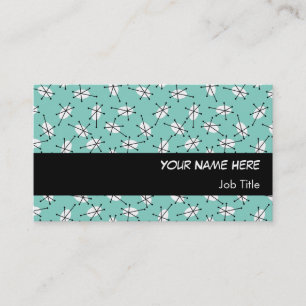 Dazzle Multi Blue Visitenkarte schwarzer Streifen