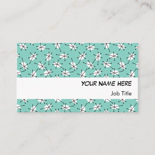 Dazzle Multi Blue Visitenkarte, weißer Streifen Visitenkarte (Vorderseite)