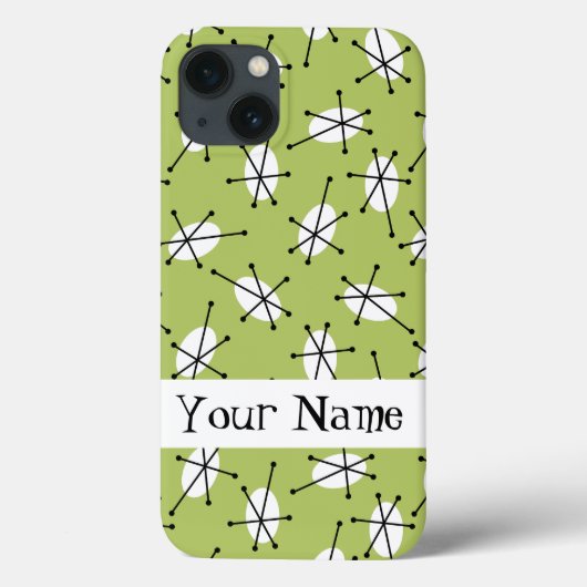 Dazzle Multi Green "Name" iPad Fall Case-Mate iPhone Hülle (Rückseite)