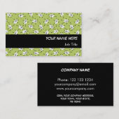 Dazzle Multi Green Visitenkarte schwarzer Streifen (Vorne/Hinten)