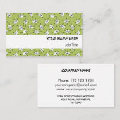Dazzle Multi Green Visitenkarte, weißer Streifen Visitenkarte (Vorne/Hinten)