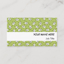 Dazzle Multi Green Visitenkarte, weißer Streifen Visitenkarte