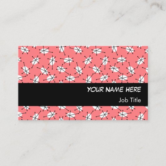 Dazzle Multi Pink Visitenkarte schwarzer Streifen (Vorderseite)