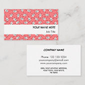 Dazzle Multi Pink Visitenkarte, weißer Streifen Visitenkarte (Vorne/Hinten)