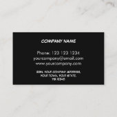 Dazzle Multi Yellow Visitenkarte schwarzer Streife (Rückseite)