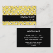 Dazzle Multi Yellow Visitenkarte schwarzer Streife (Vorne/Hinten)