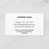 Dazzle Multi Yellow Visitenkarte, weißer Streifen Visitenkarte (Rückseite)