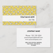 Dazzle Multi Yellow Visitenkarte, weißer Streifen Visitenkarte (Vorne/Hinten)