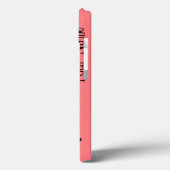 Dazzle Pink iPad Fall "Dein Name" Case-Mate iPhone Hülle (Rückseite / Links)