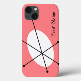 Dazzle Pink iPad Fall "Dein Name" iPhone 13 Hülle