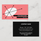 Dazzle Pink Visitenkarte schwarz (Vorne/Hinten)