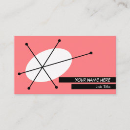 Dazzle Pink Visitenkarte schwarz